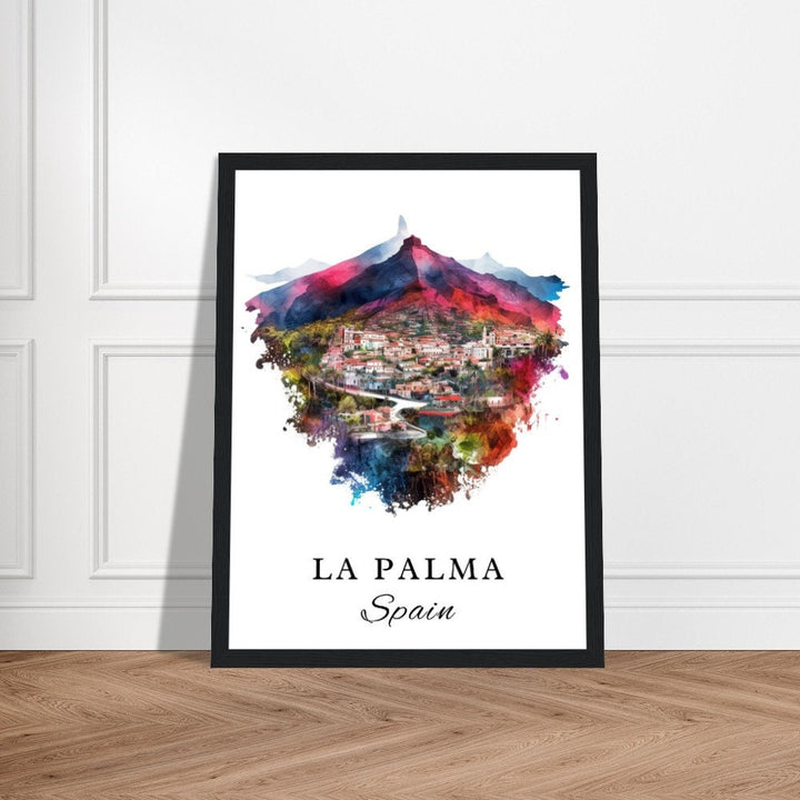 La Palma Spain wall art - Spain, La Palma poster, La Palma Wedding gift, La Palma Birthday present, Custom Text, Personalized Gift