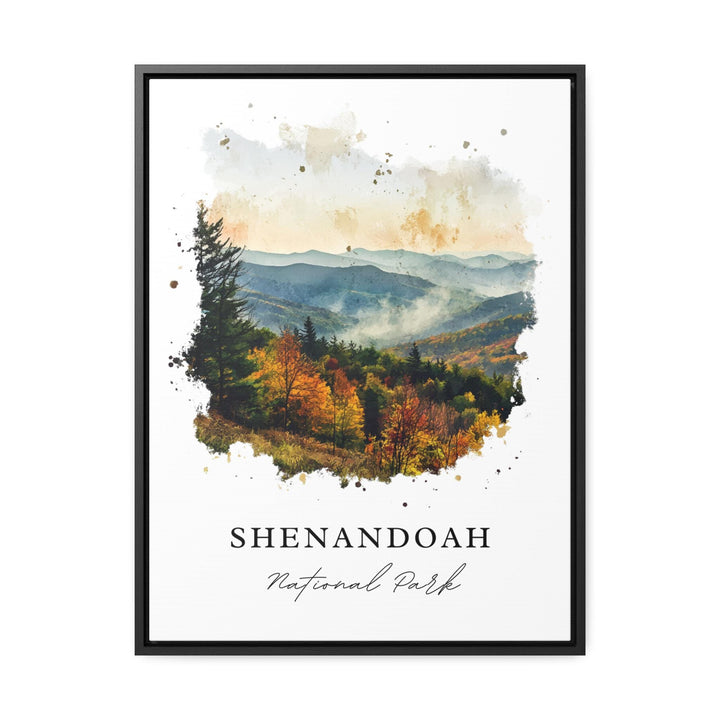 Shenandoah Wall Art, Shenandoah Natl Park Print, WV Watercolor Art, Shenandoah Valley Gift,