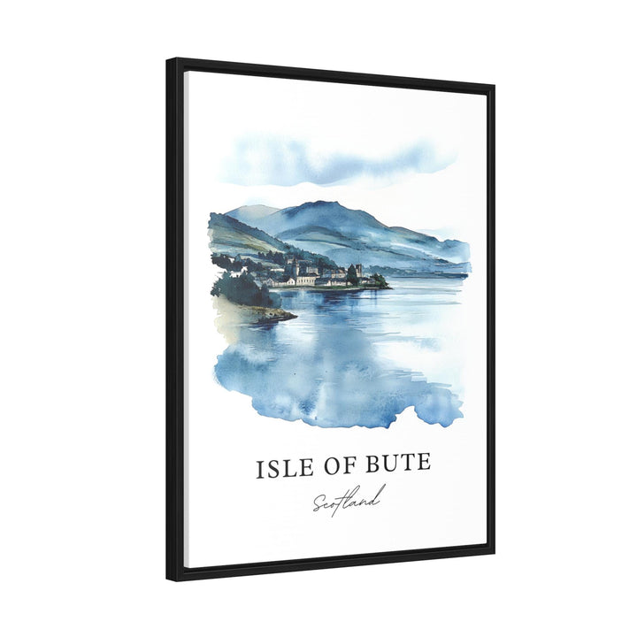 Isle of Bute Wall Art, Scotland Print, Isle of Bute Watercolor Art, Firth of Clyde Gift, Travel Print, Travel Poster, Housewarming Gift