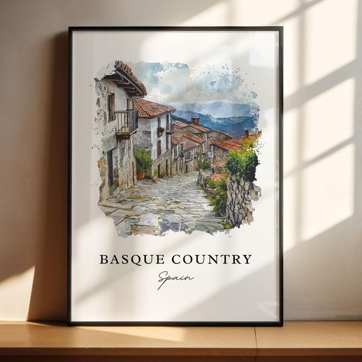 Basque Country Wall Art - Spain Print