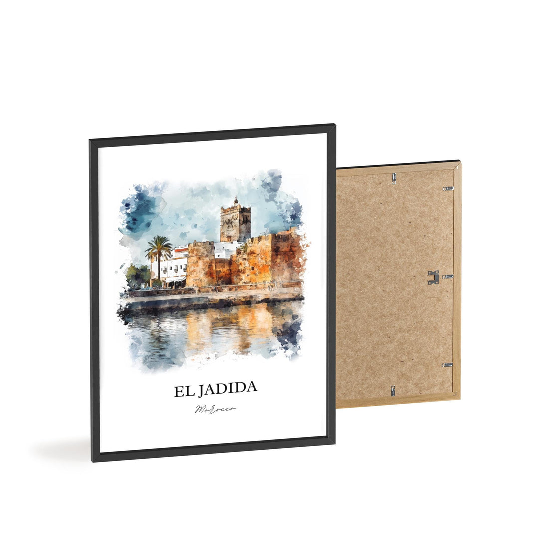 El Jadida, Morocco – Watercolor Art Print