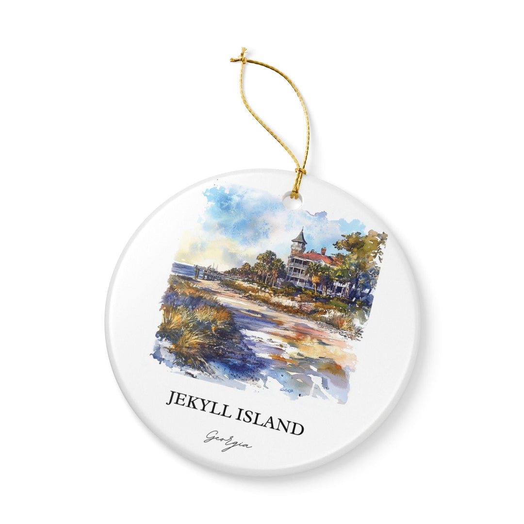 Jekyll Island Ornament: Unique Jekyll Island Georgia Souvenir, Georgia Xmas Decor, and Authentic Jekyll Island GA Gift