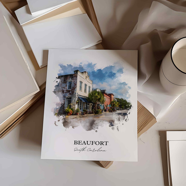 Beaufort, South Carolina – Watercolor Art Print
