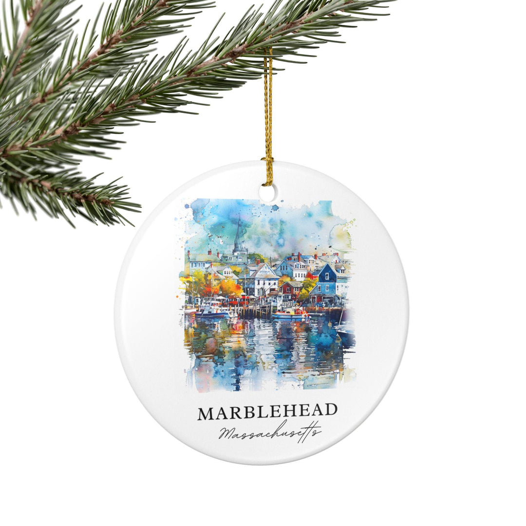 Marblehead Ornament: Unique Marblehead MA Souvenir, Massachusetts Xmas Decor, and Authentic Marblehead Gift