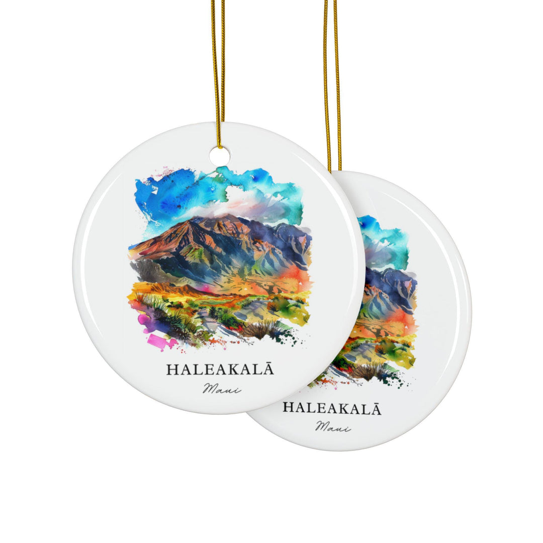 Haleakala Maui Ornament: Unique Haleakala Souvenir, Maui Xmas Decor, and Authentic Maui Hawaii Gift