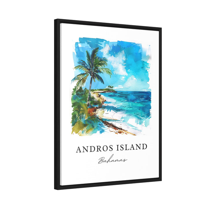 Andros Island Wall Art - Bahamas Print