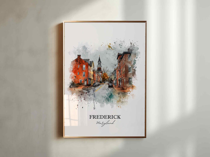 Frederick, Maryland – Watercolor Art Print