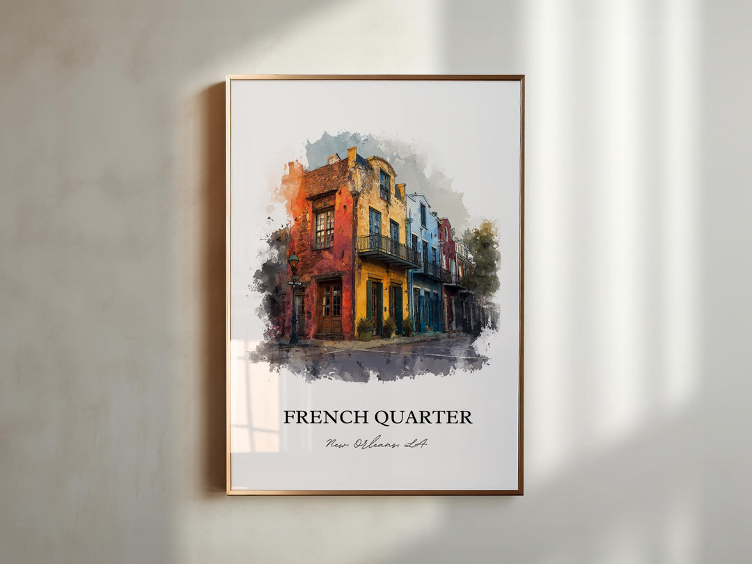 New Orleans, Louisiana, USA – Watercolor Art Print