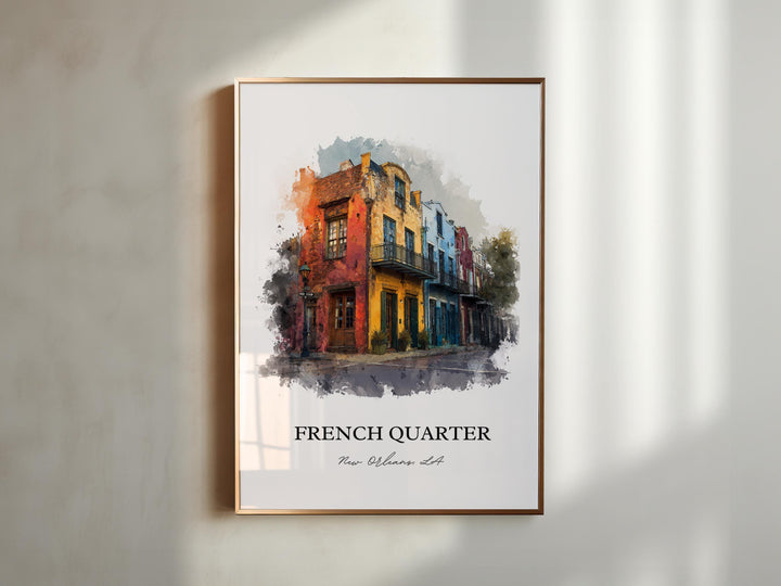 New Orleans, Louisiana, USA – Watercolor Art Print