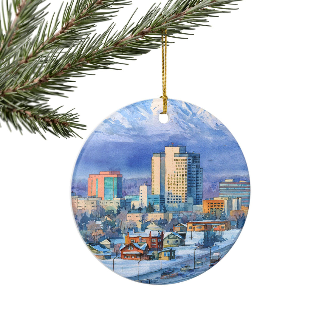 Anchorage AK Ornament: Unique Anchorage Souvenir, Anchorage Xmas Decor, and Authentic Anchorage Alaska Gift