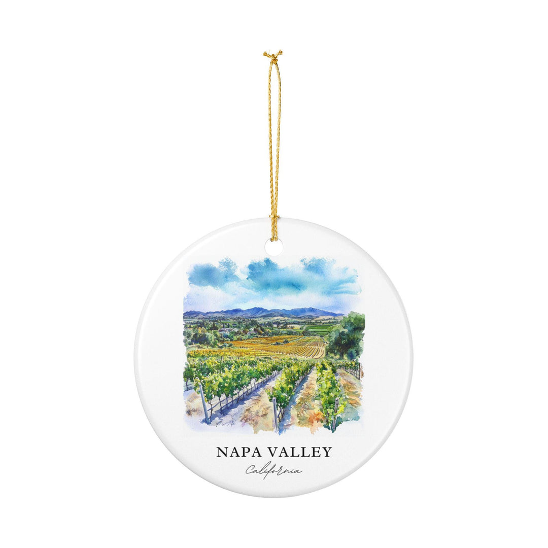 Napa Valley Ornament: Unique Napa Valley Souvenir, Napa Valley Xmas Decor, and Authentic Napa Valley California Gift