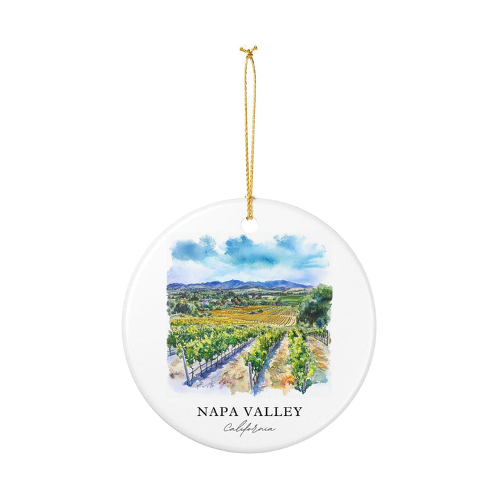 Napa Valley Ornament: Unique Napa Valley Souvenir, Napa Valley Xmas Decor, and Authentic Napa Valley California Gift