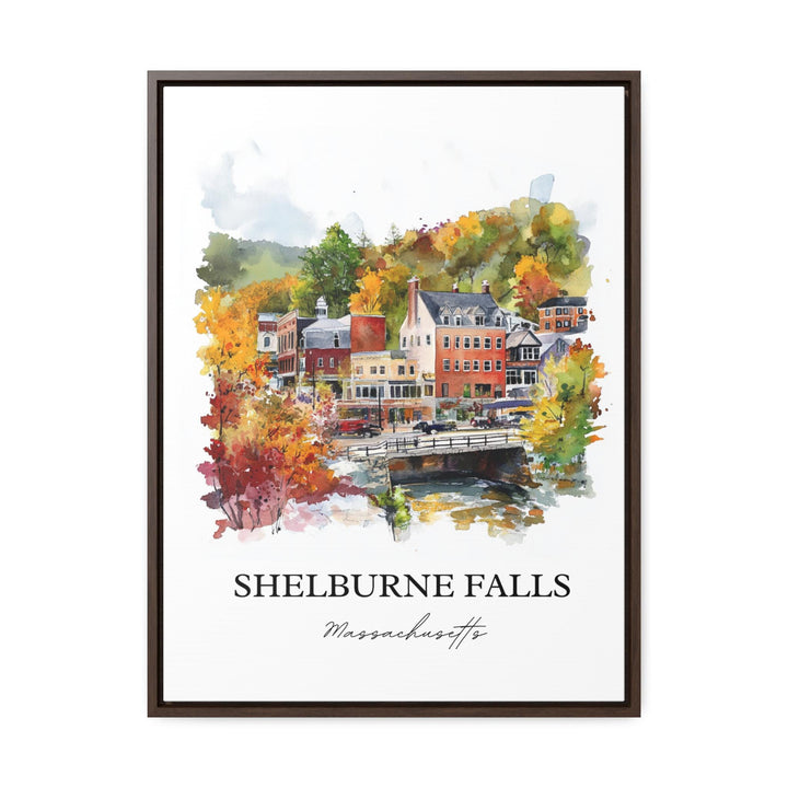 Shelburne Falls MA Wall Art - Massachusetts Print