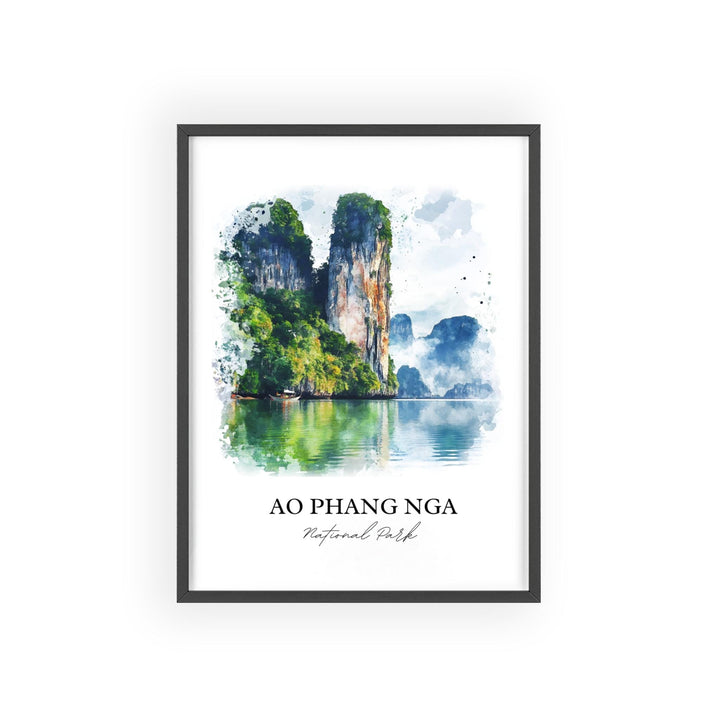 Ao Phang Nga National Park Wall Art, Takdat Print, Thailand Art, Ao Phang Nga Park Gift, Travel Print, Travel Poster, Housewarming Gift