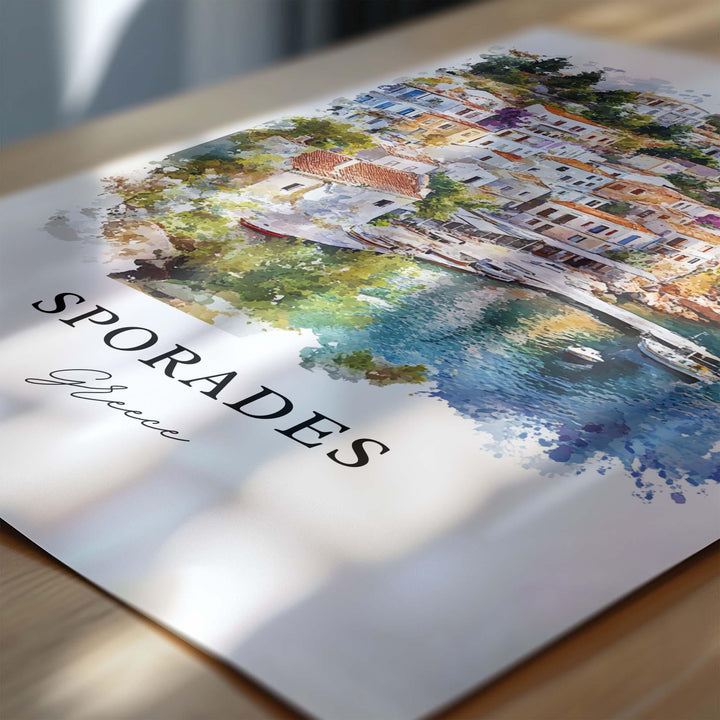 Sporades Islands, Greece – Watercolor Art Print