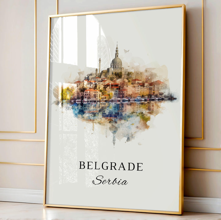 Belgrade Wall Art - Serbia Print