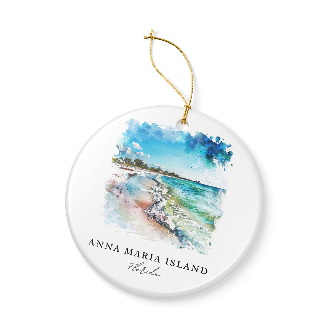 Anna Maria Island Ornament: Unique Anna Maria Island Souvenir, Anna Maria Xmas Decor, and Authentic Gulf Coast Florida Gift