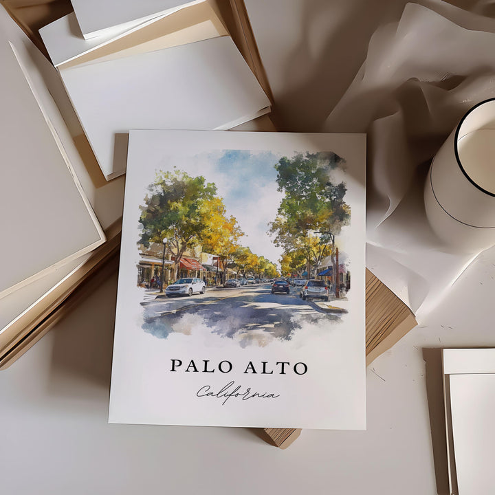 Palo Alto Wall Art - California Print