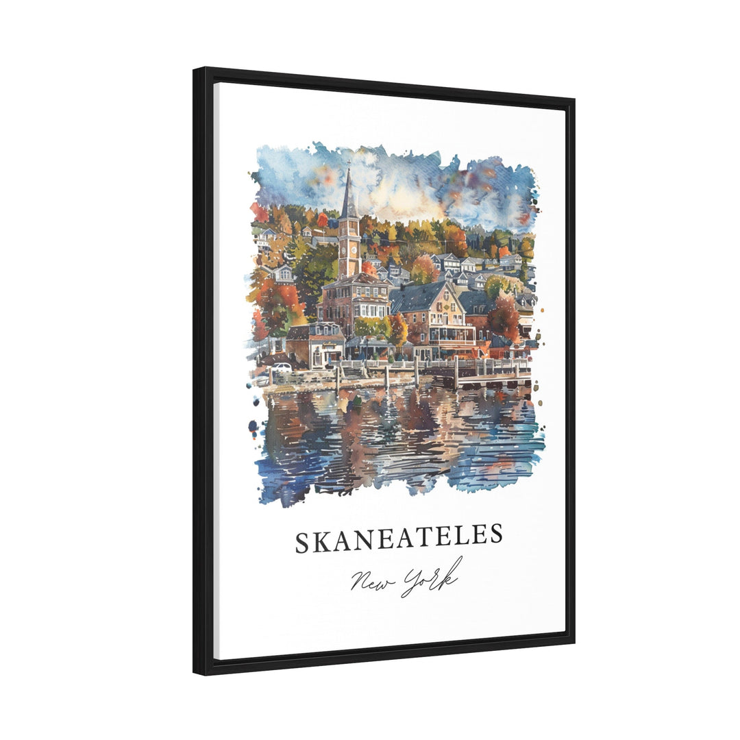 Skaneateles Wall Art, Onondaga County Print, Skaneateles NY Watercolor, Skaneateles NY Gift,