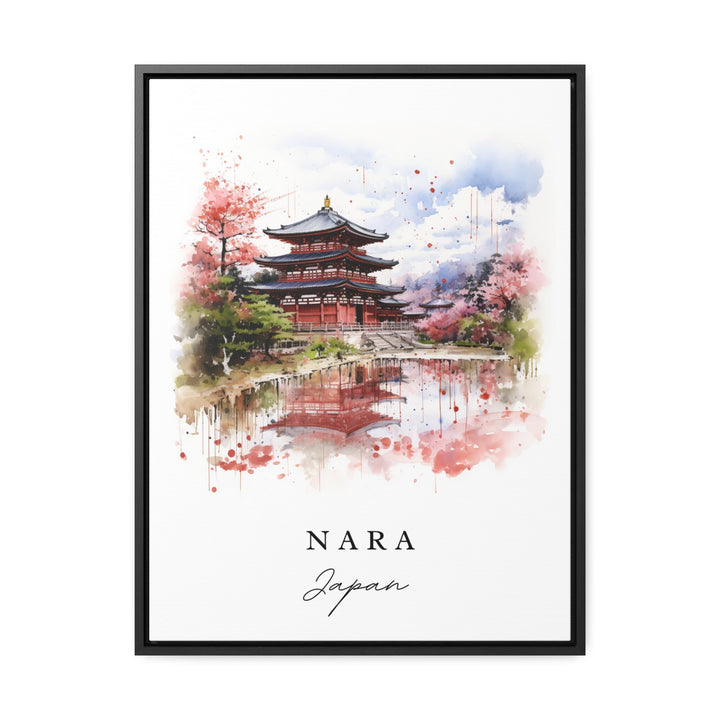 Nara Japan wall art - Japan, Nara poster, Nara Japan Wedding gift, Birthday present, Custom Text, Personalized Gift