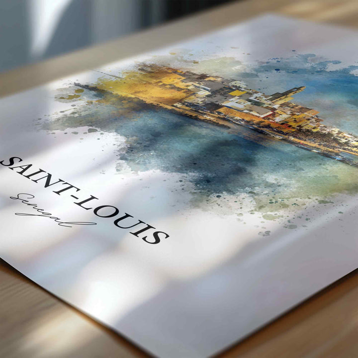 Saint-Louis, Senegal – Watercolor Art Print