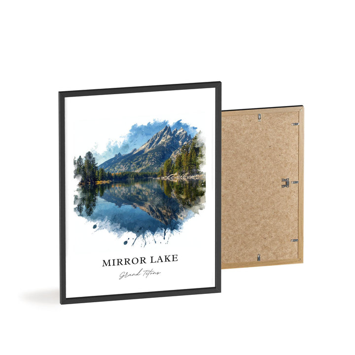Mirror Lake, Wyoming – Watercolor Art Print