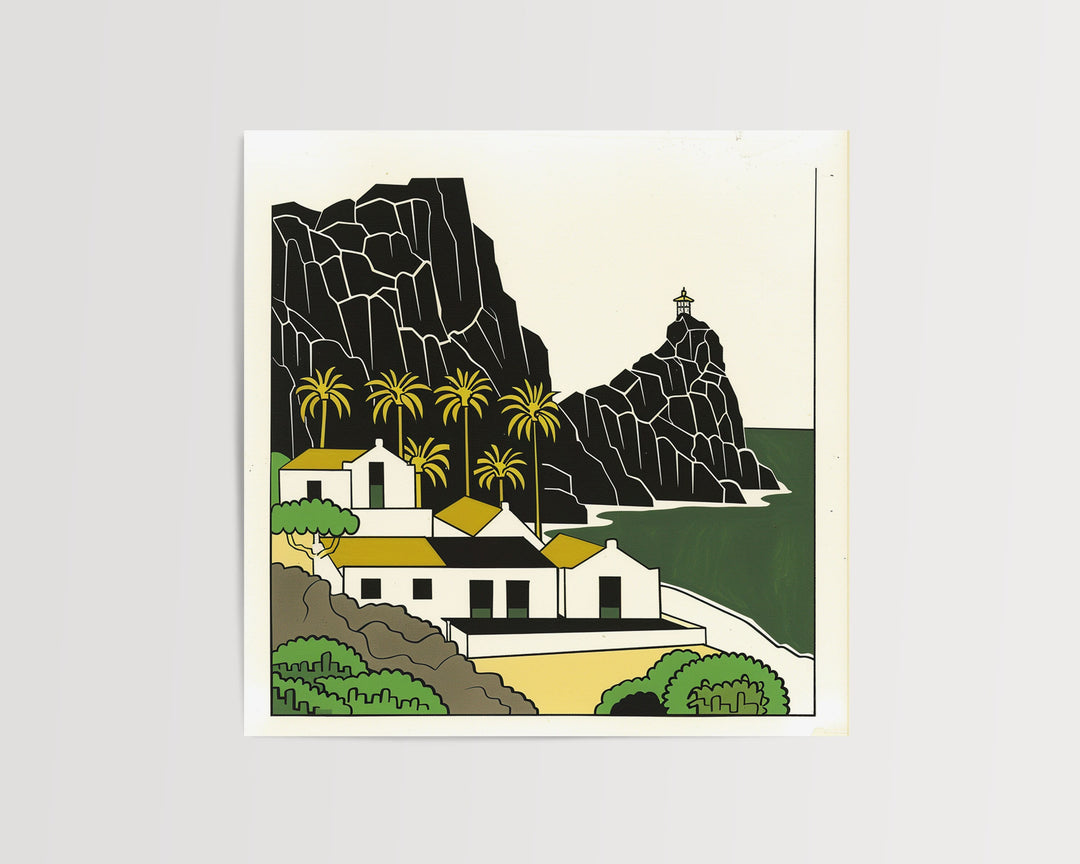 Modern Canary Island Art, Canary Islands Print, Unique Canary Island Art, Canary Island Gift, Travel Poster, Housewarming Gift