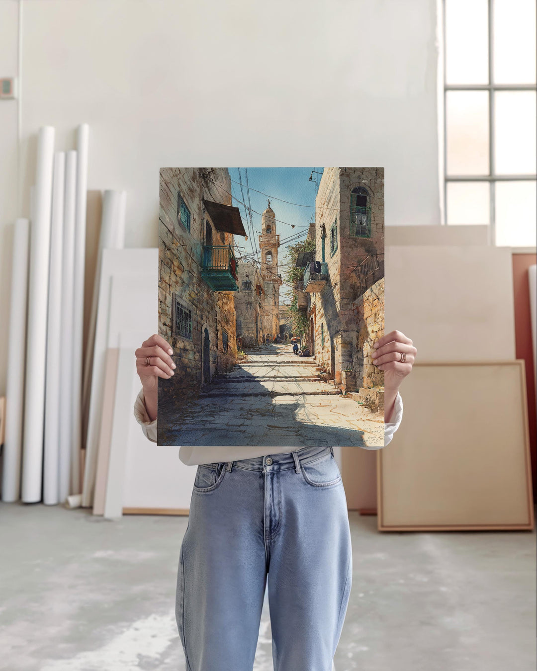 Bethlehem, Palestine – Watercolor Art Print