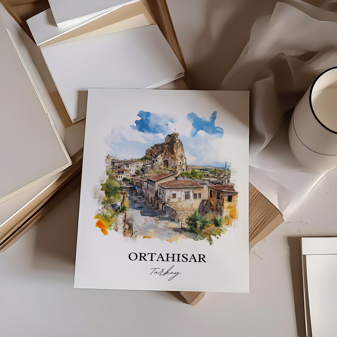 Ortahisar, Turkey – Watercolor Art Print