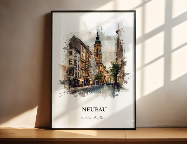 Vienna, Austria – Watercolor Art Print