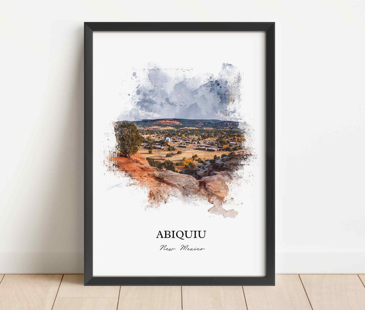 Abiquiu, New Mexico – Watercolor Art Print