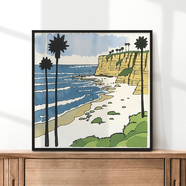 La Jolla Wall Art - California Scenery Print