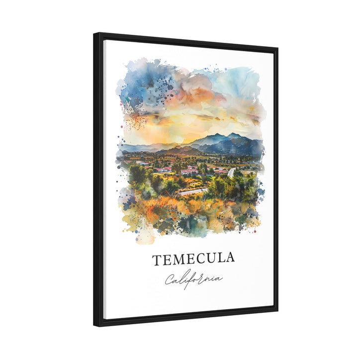 Temecula Wall Art, Temecula Print, Temecula Watercolor, Temecula Riverside Cty Gift,