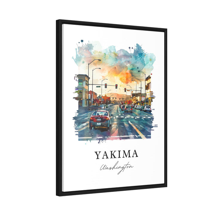 Yakima WA Wall Art, Yakima Print, Yakima Valley Watercolor Art, Yakima Washington Gift,