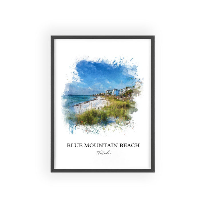 Blue Mountain Beach, Florida – Watercolor Art Print