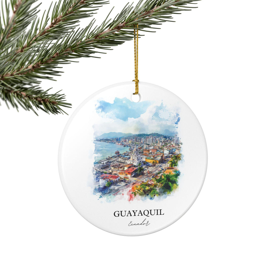 Guayaquil, Ecuador Ornament: Unique Guayaquil Ecuador Souvenir, Ecuador Xmas Decor, and Authentic Ecuador Gift