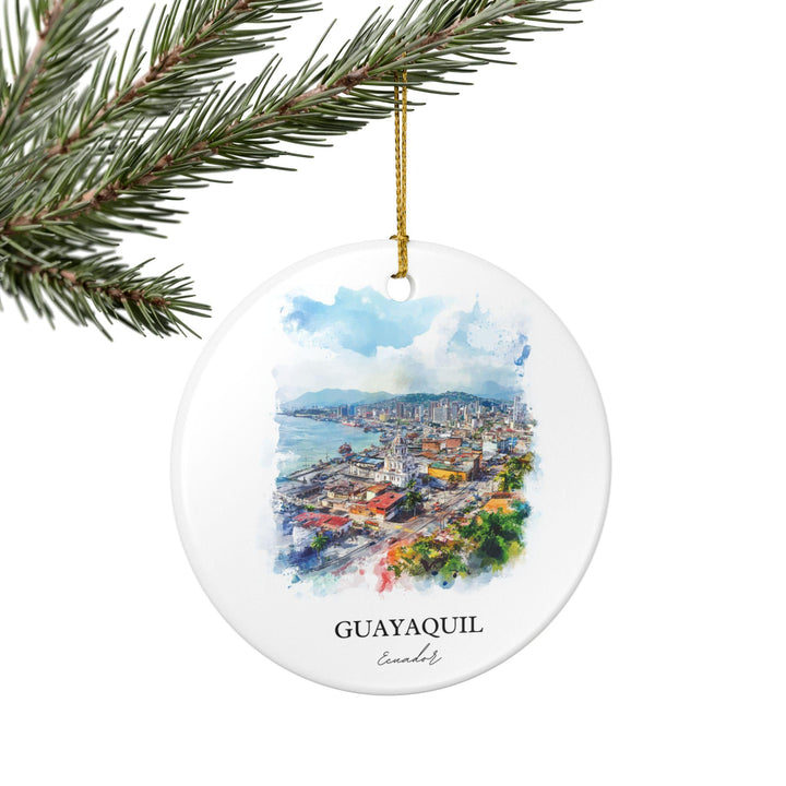 Guayaquil, Ecuador Ornament: Unique Guayaquil Ecuador Souvenir, Ecuador Xmas Decor, and Authentic Ecuador Gift