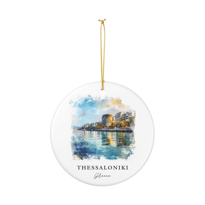 Thessaloniki Ornament: Unique Thessaloniki Souvenir, Thessaloniki Greece Xmas Decor, and Authentic Greece Gift