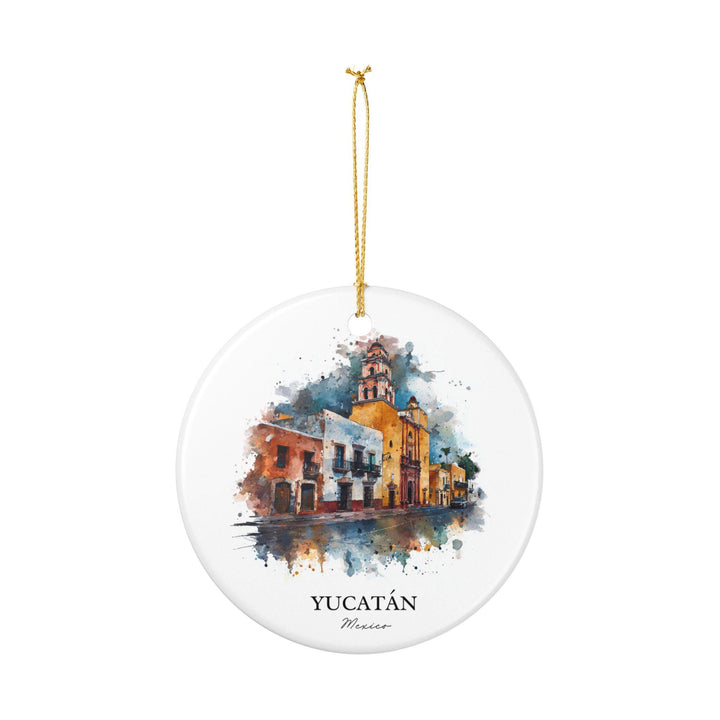 Yucatan Mexico Switzerland Ornament: Unique Yucatán Souvenir, Yucatán Xmas Decor, and Authentic Yucatán Peninsula Gift