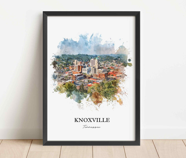 Knoxville, Tennessee – Watercolor Art Print