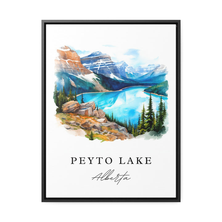 Peyto Lake Alberta wall art - Alberta, Peyto Lake poster print, Peyto Lake Wedding gift, Birthday present, Custom Text, Perfect Gift