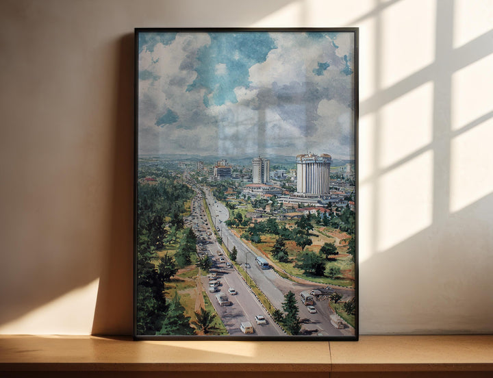 Abuja, Nigeria – Watercolor Art Print