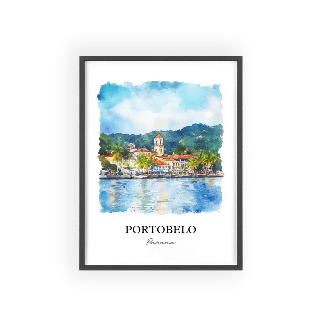 Portobelo, Panama – Watercolor Art Print