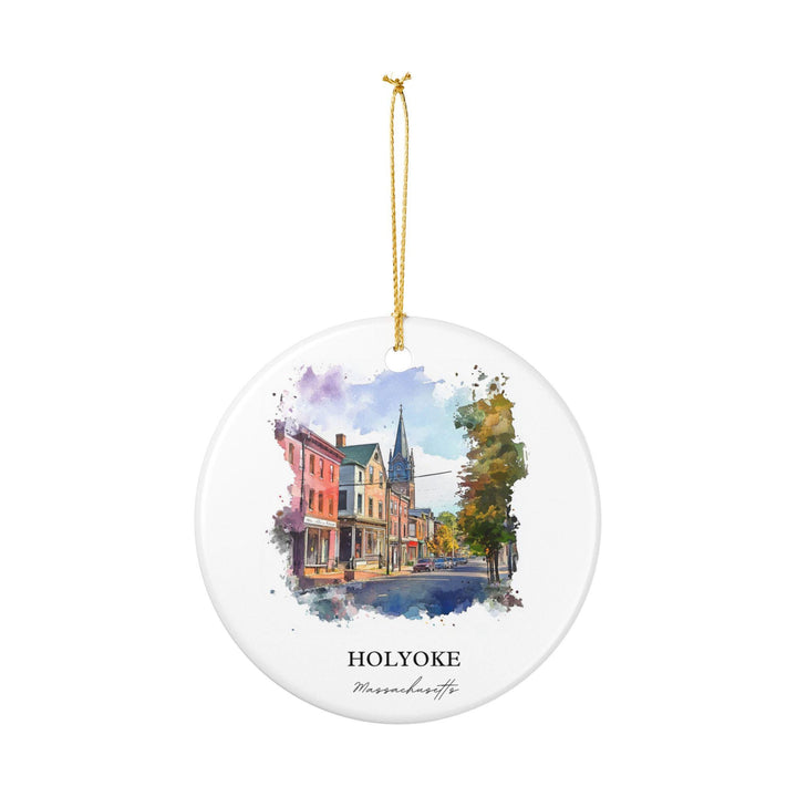 Holyoke MA Ornament: Unique Holyoke Souvenir, Holyoke Xmas Decor, and Authentic Holyoke Massachusetts Gift