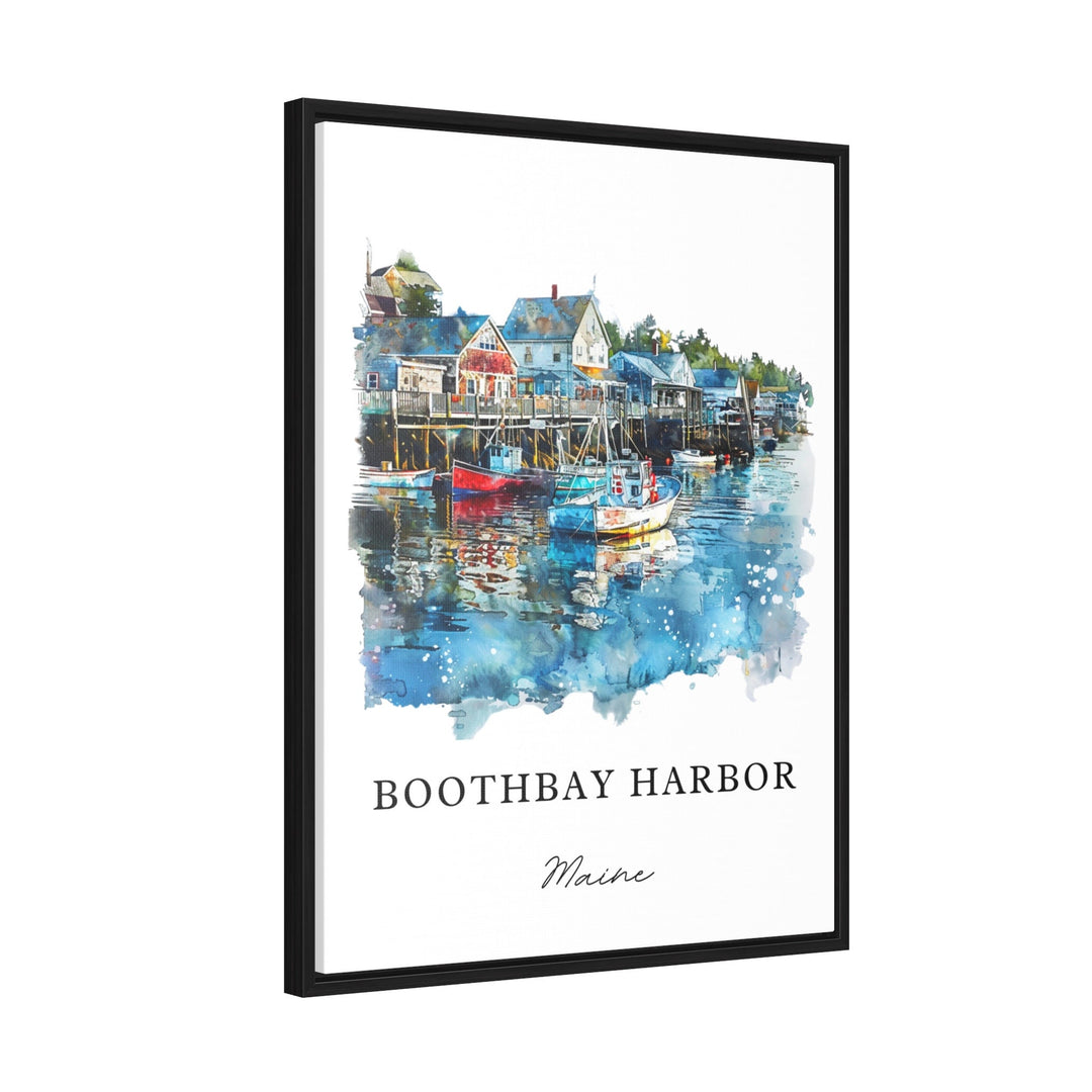 Boothbay Harbor, Maine – Watercolor Art Print
