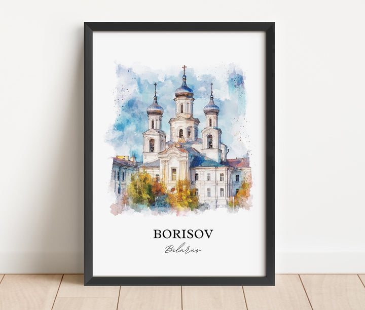 Borisov, Belarus – Watercolor Art Print