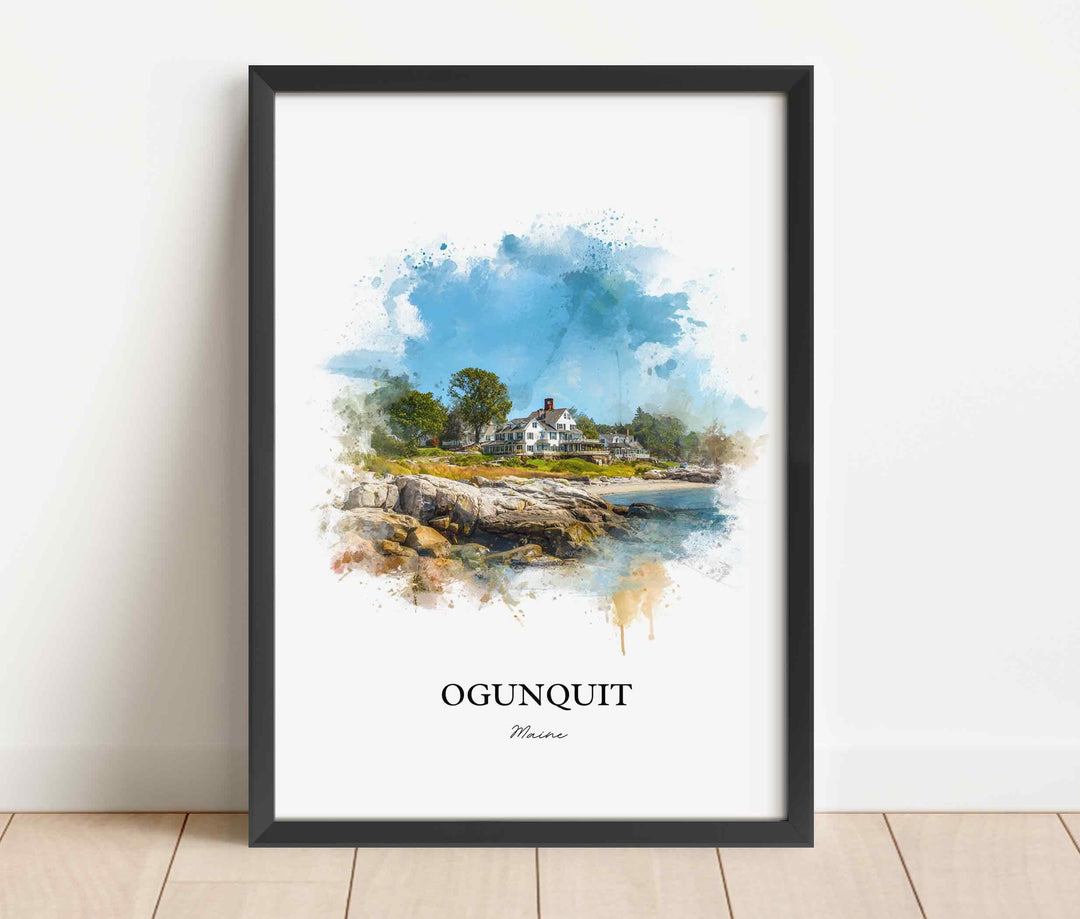 Ogunquit, Maine – Watercolor Art Print