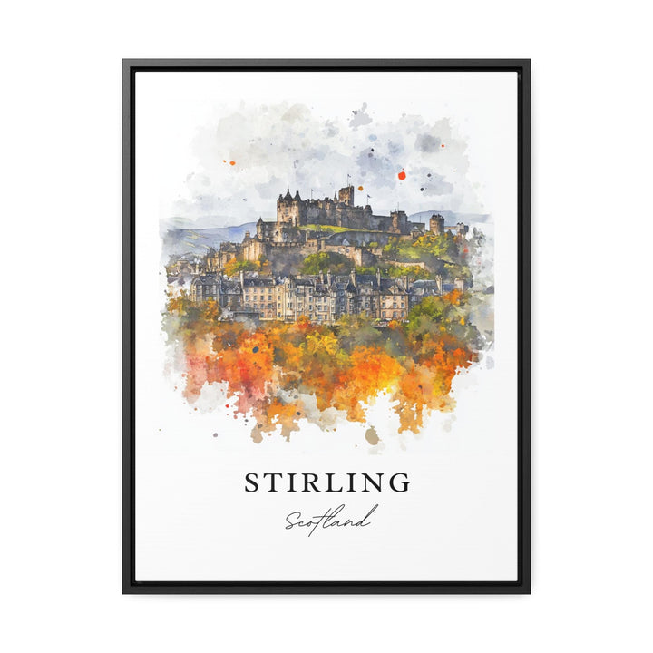 Stirling Scotland Wall Art, Stirling Print, Stirling Scotland Watercolor Art, Glasgow Gift,