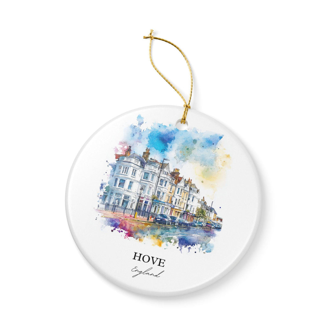 Hove England Ornament: Unique Hove Souvenir, Hove England Xmas Decor, and Authentic Hove England Gift