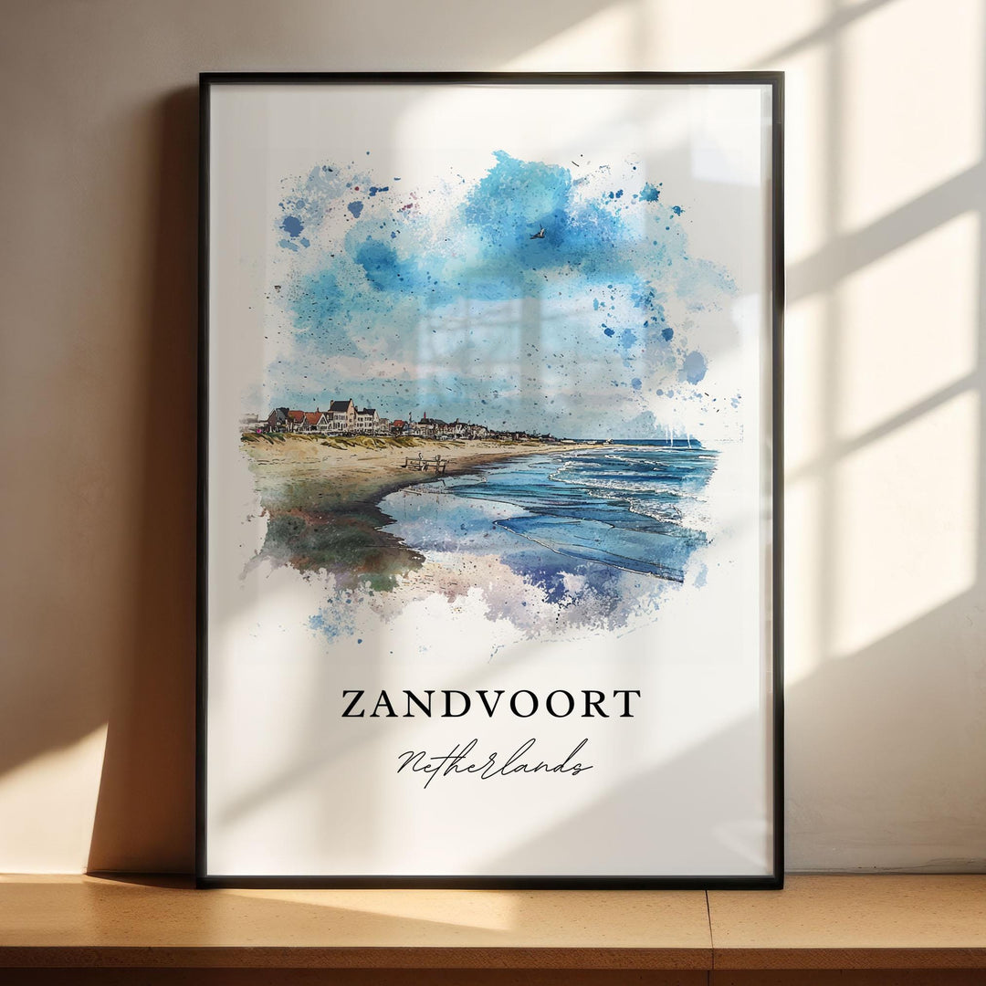 Zandvoort, Netherlands – Watercolor Art Print